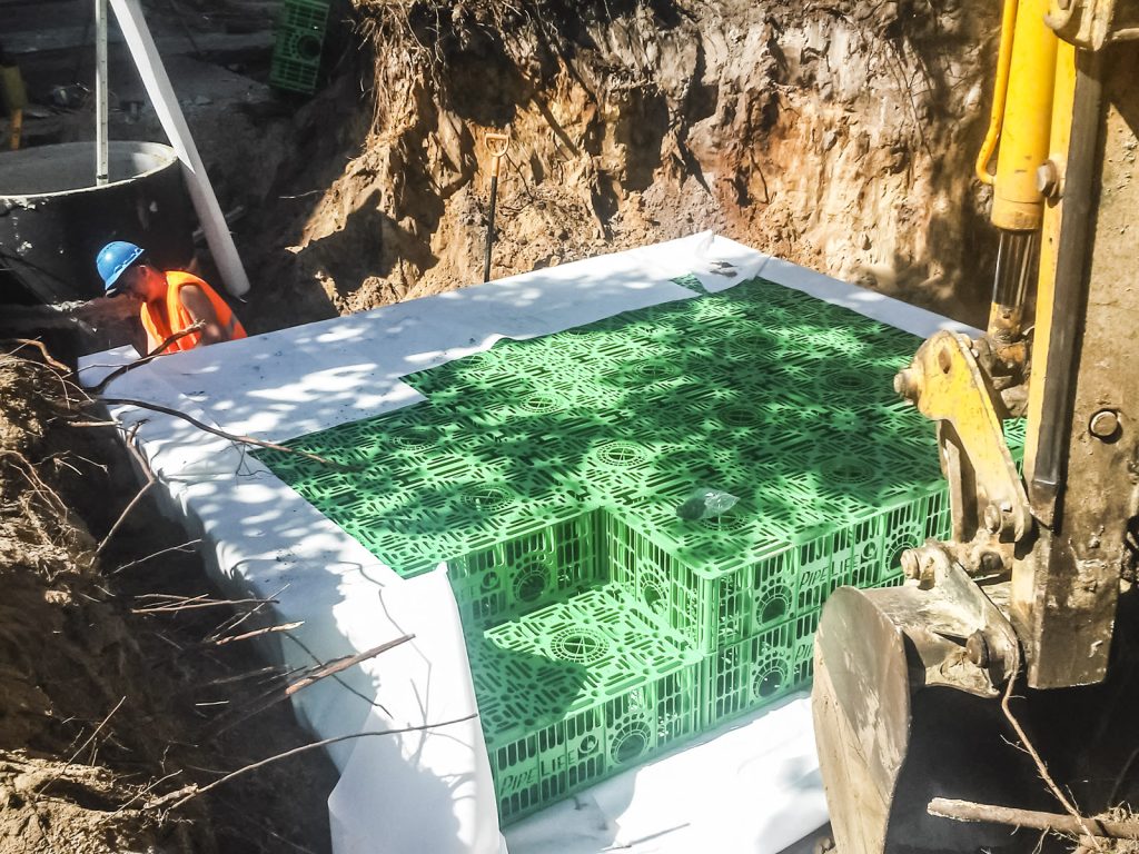 Prace ziemne wykopy drenażowe Instbud